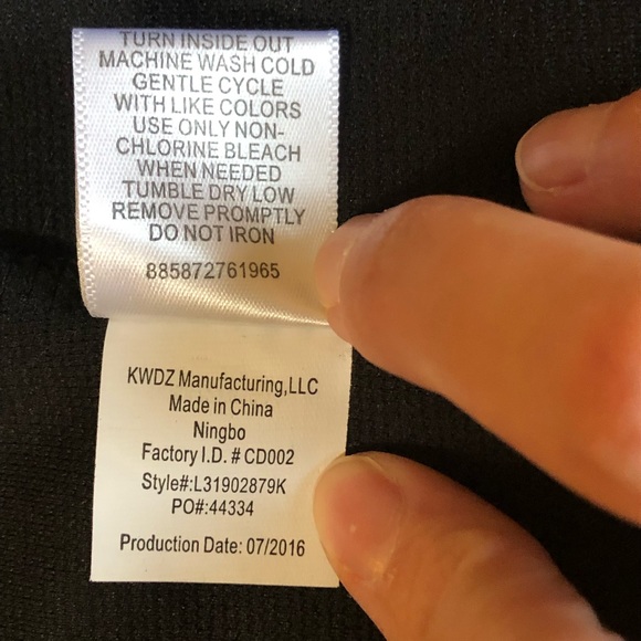 Knitworks Black Moto Jacket Girls Sz 10 - Picture 7 of 7